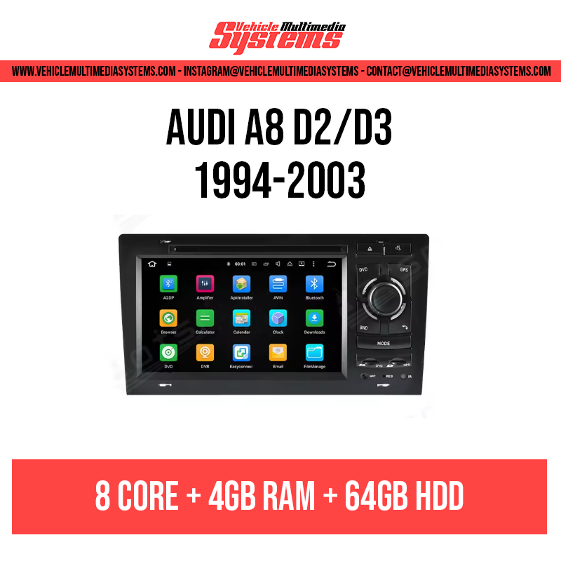 Audi A8 S8 D2/D3 | 1994-2003 | Android Screen