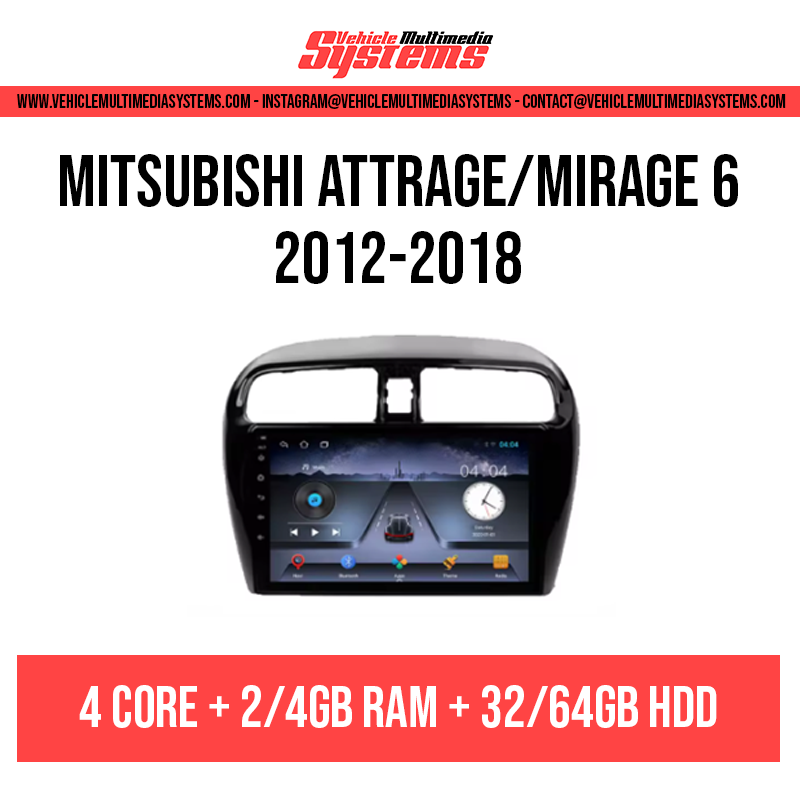 Mitsubishi Attrage/Mirage 6 | 2012-2018 | Android Screen