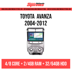 Toyota Avanza RHD | 2004-2012 | Android Screen