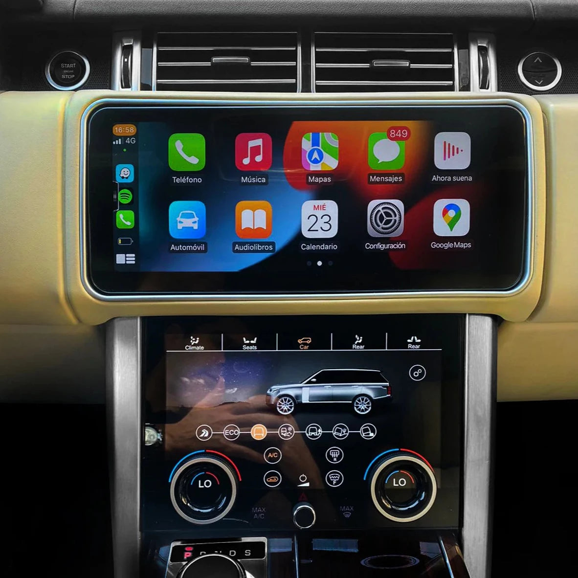 Range Rover Vogue | 2013-2017 | Android Screen + AC Panel - Image 3