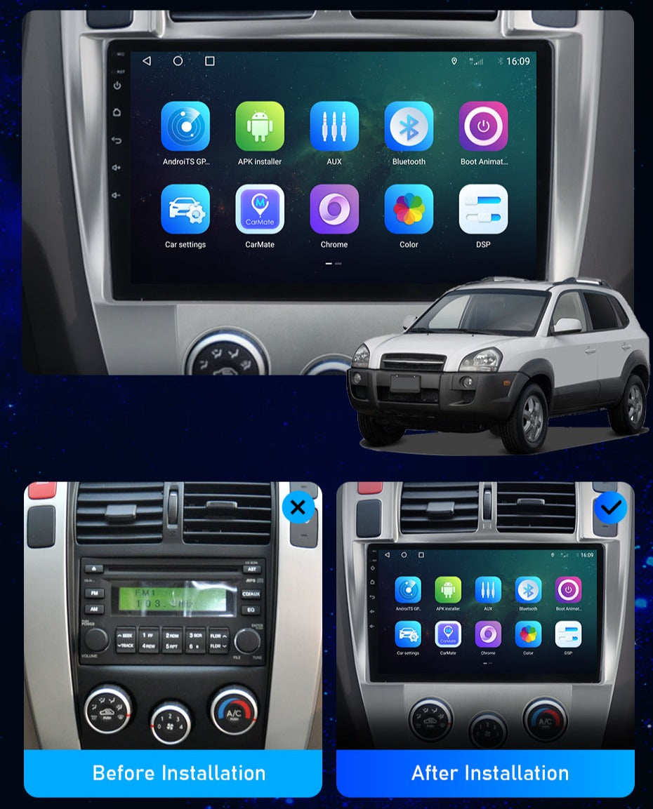 Hyundai Tucson | 2004-2009 | Android Screen - Image 6
