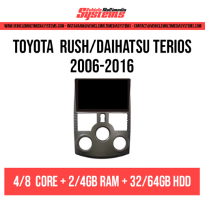 Toyota Rush/Daihatsu Terios | 2006-2016 | Android Screen