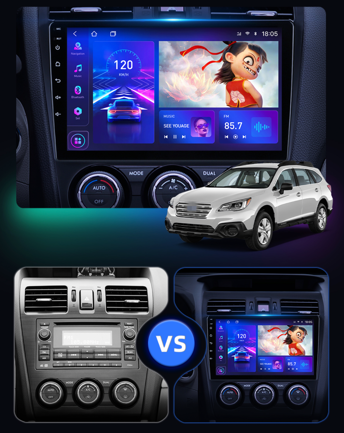 Subaru XV | 2012-2017 | Android Screen - Image 2