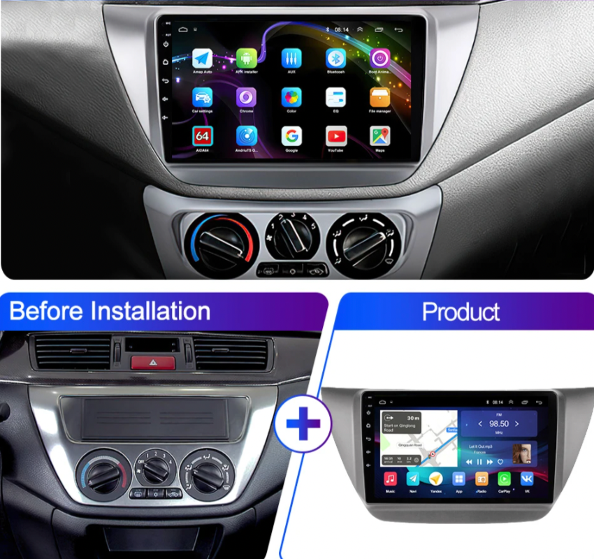 Mitsubishi Lancer | 2001-2008 | Android Screen - Image 5
